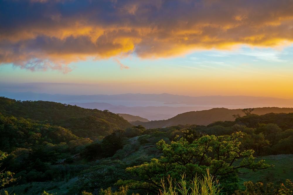 Aerial view Monteverde cloud forest, Costa Rica