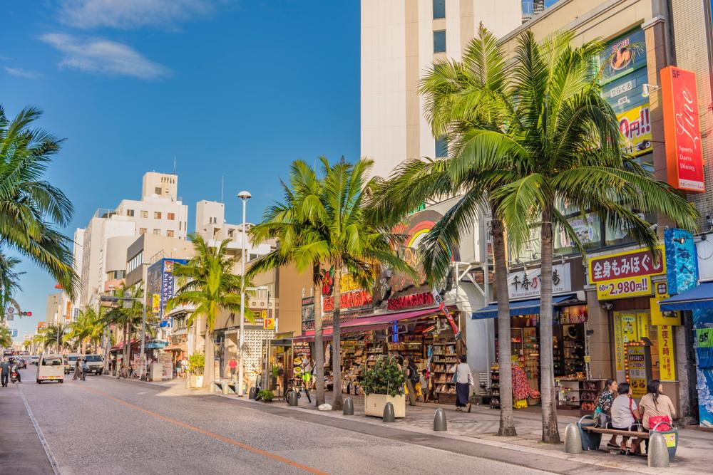 Kokusai dori street, Naha, Okinawa, Japan