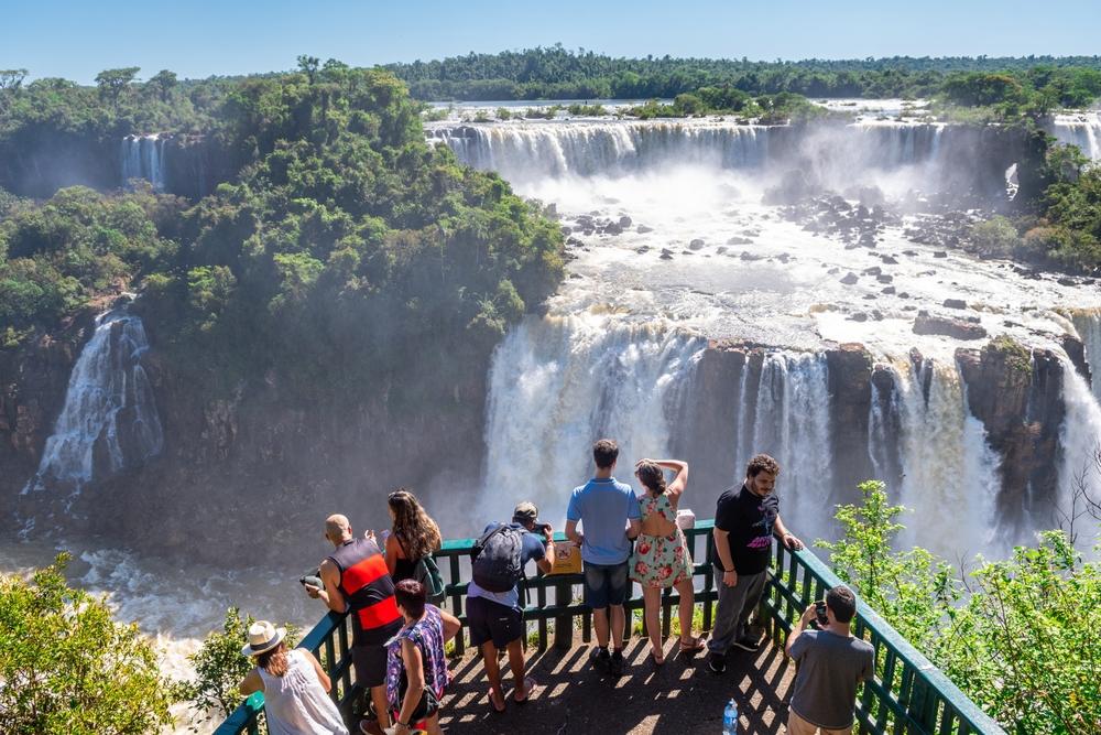 Amazing view of the Iguazu Falls, Argentina