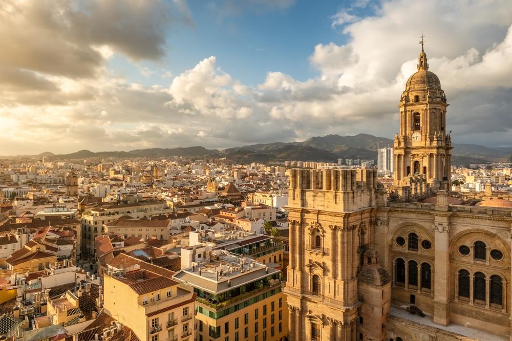 Malaga City center view, Spain