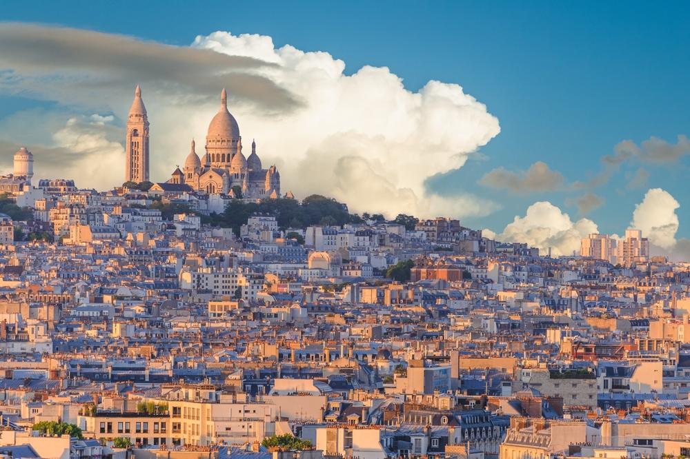 Montmartre hill in Paris, France