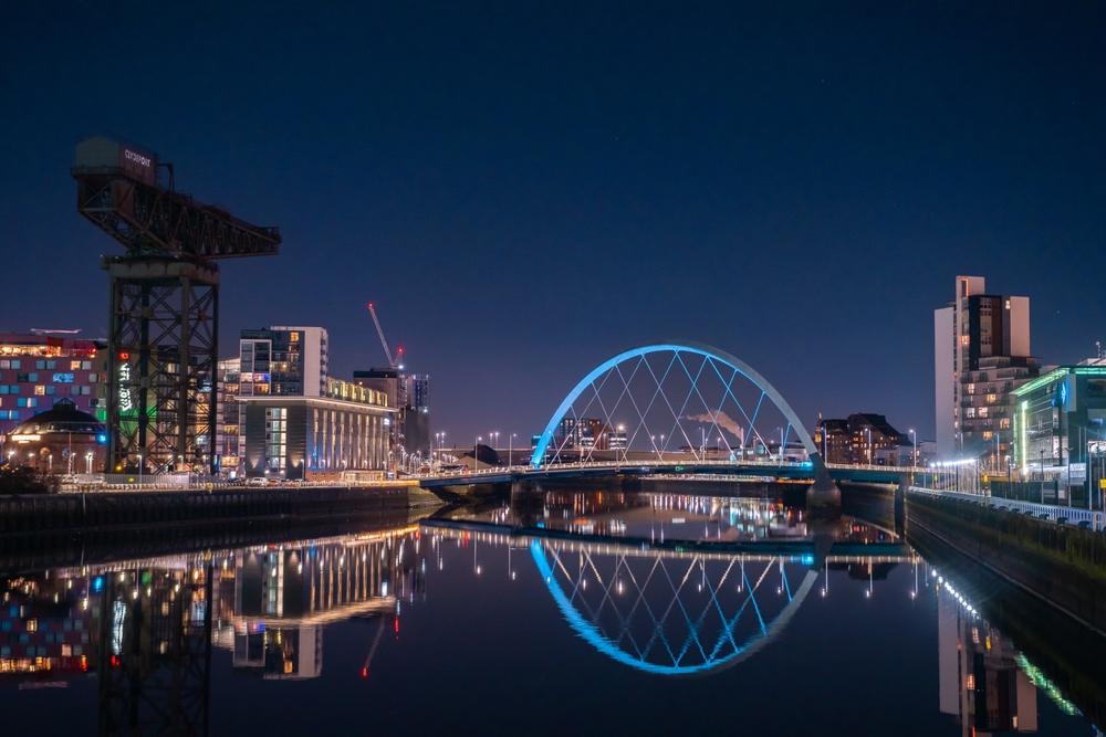 Glasgow, night view