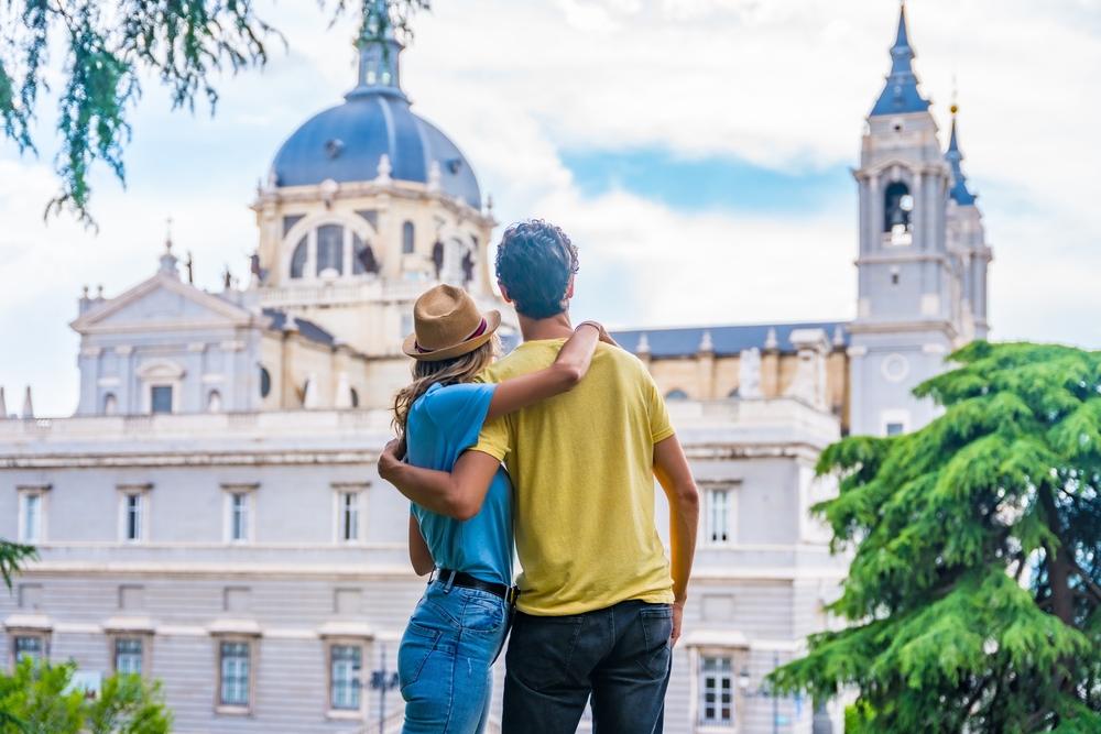 Couple in Madrid, Spain