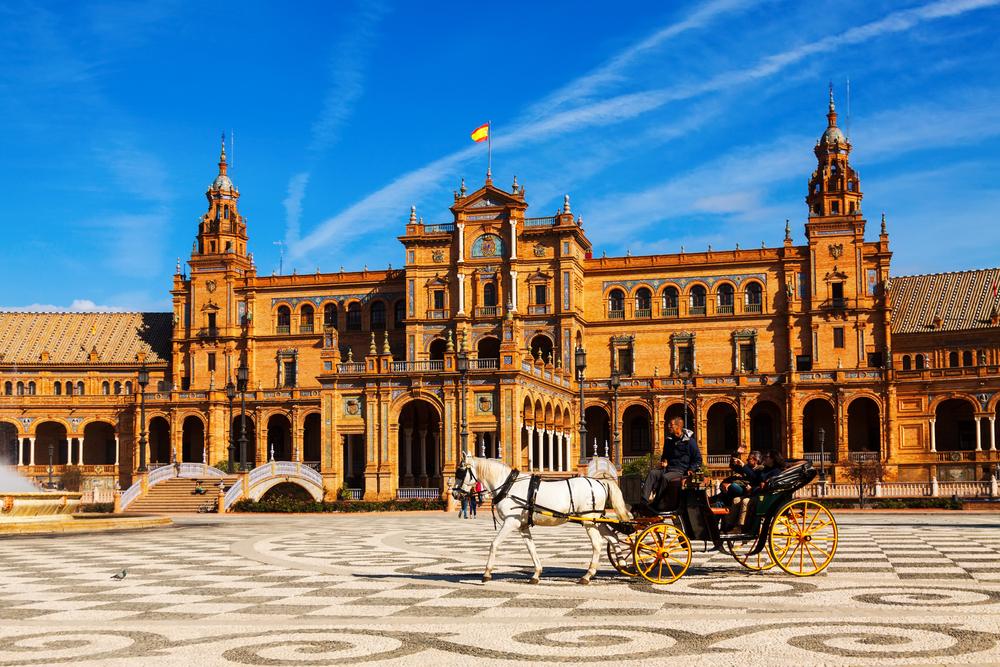 Couple in Seville, Spain