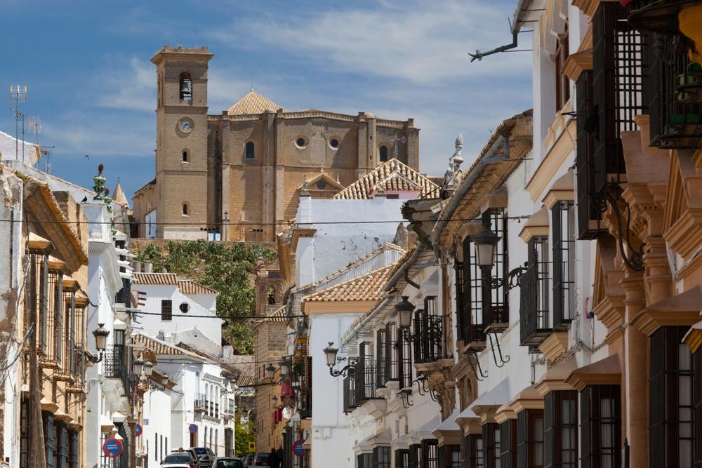 Renaissance houses and the 16th-century Collegiate Church, Osuna, Andalusia, Spain