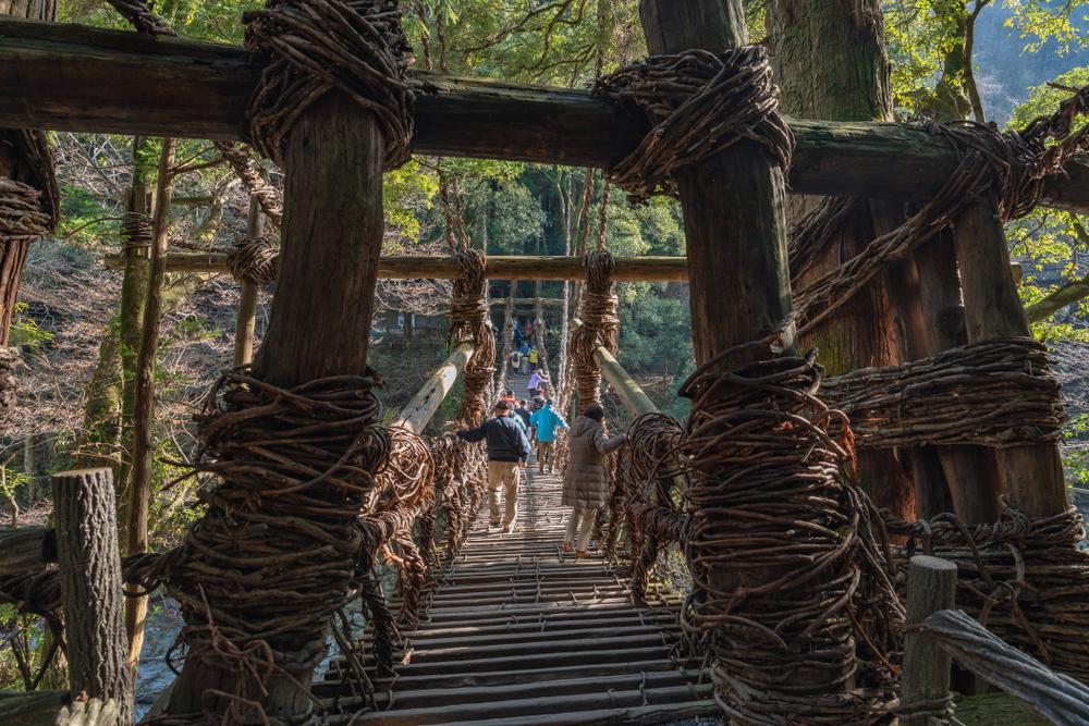 Suspension Vine Bridge, Tokushima, Japan