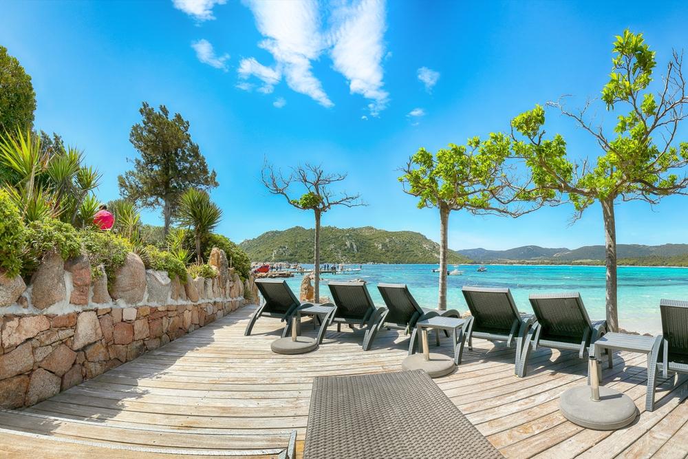Stunning views of the town of Santa Giulia, Porto-Vecchio, Corsica, France