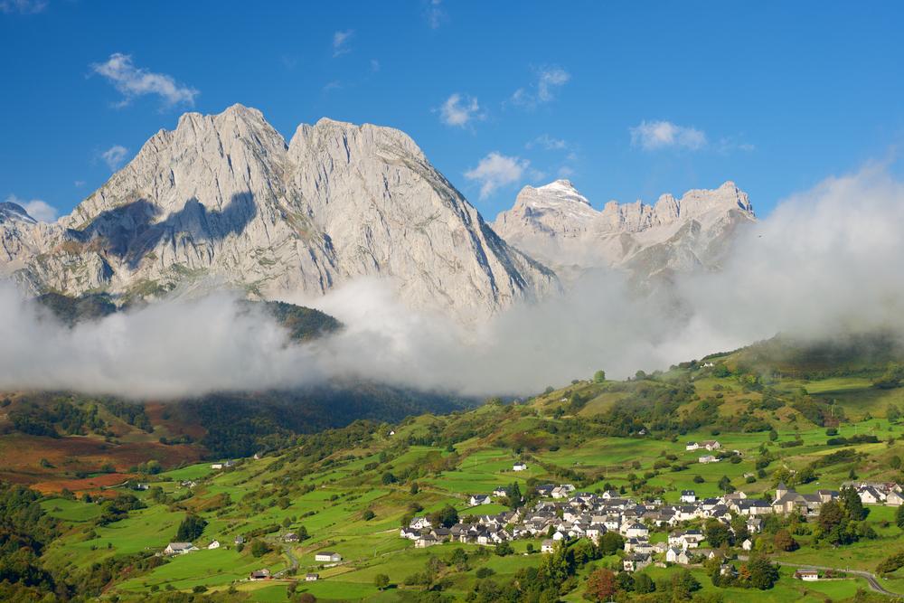 Mountains in Lescun Cirque, Aspe Valley, Pyrenees, France