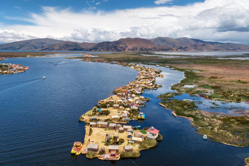 Floating islands of Uros, Lake Titicaca, Peru