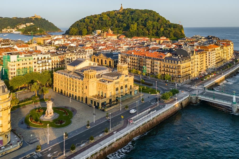 San Sebastian city view, Spain