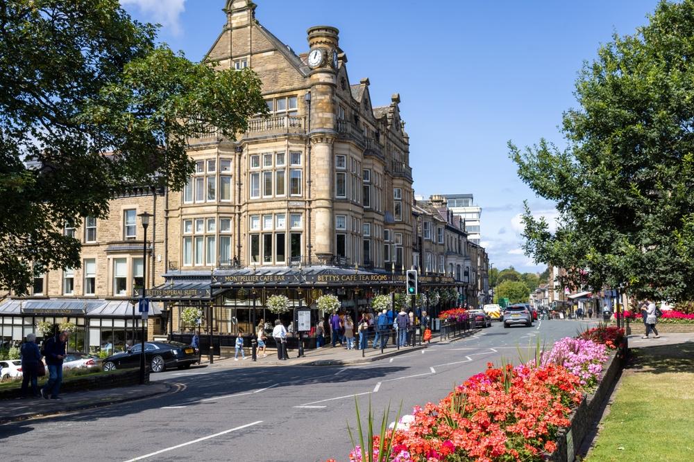 The famous Betty's Tea Room cafe and restaurant, Harrogate, North Yorkshire, UK