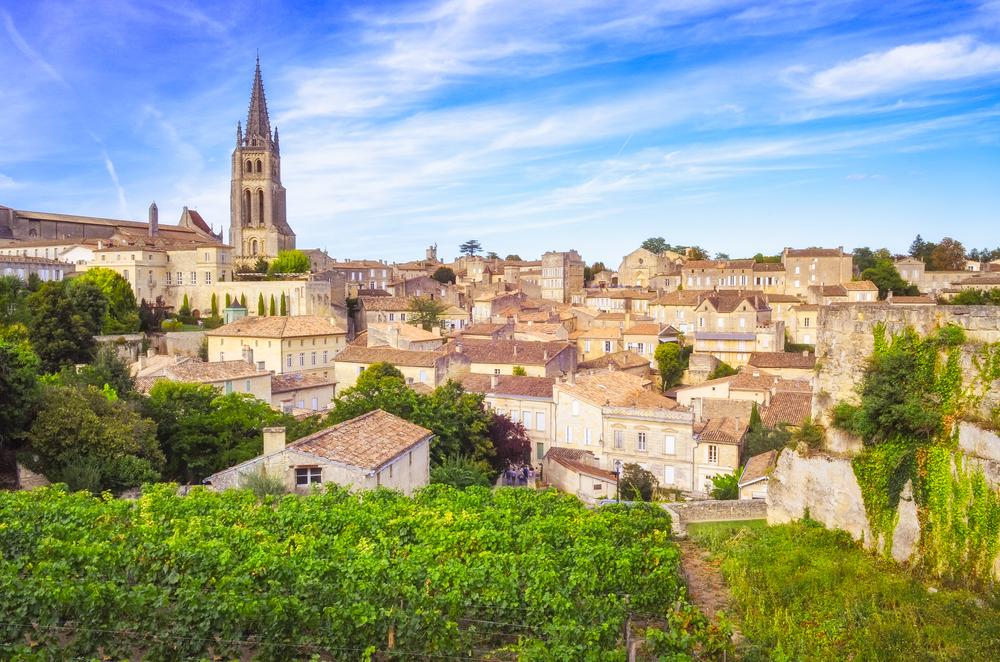 Colorful views of Saint Emilion, Bordeaux, France