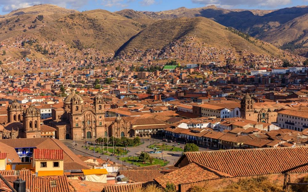 Panoramic view of Cusco, Peru