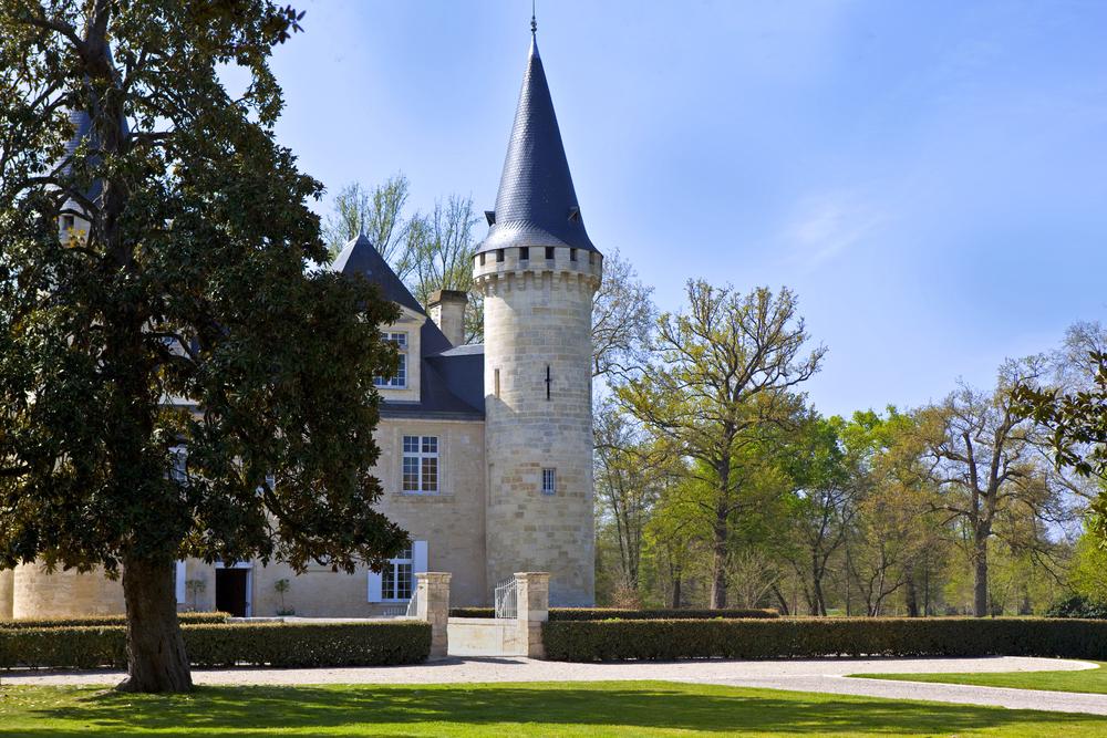 Wine castle in Medoc, Bordeaux, France