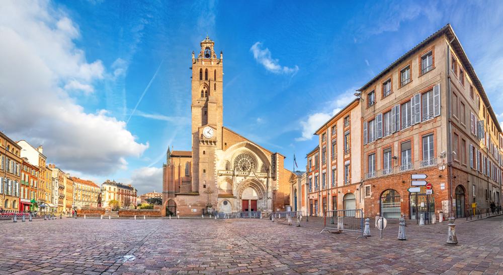 Saint-Etienne square Stephen in Toulouse, France