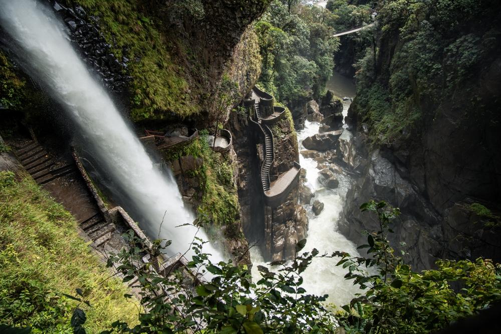 Pailon del Diablo waterfall, Banos, Ecuador