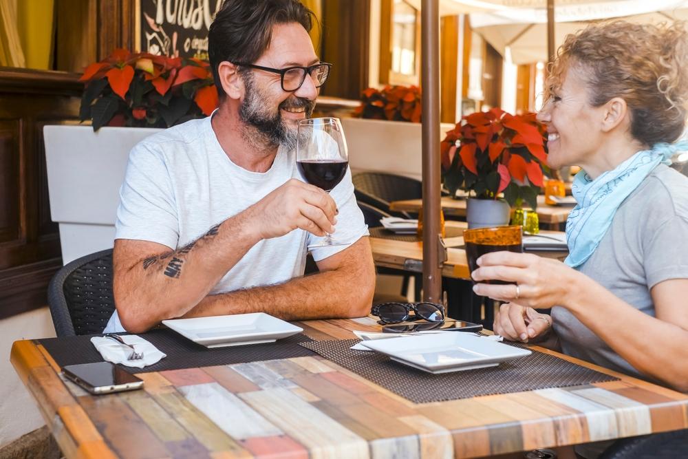 Couple relaxing in Spain