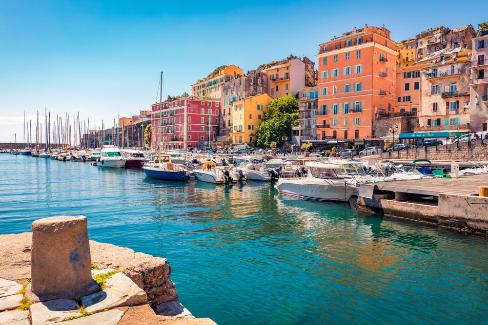 Bastia harbor, Corsica, France
