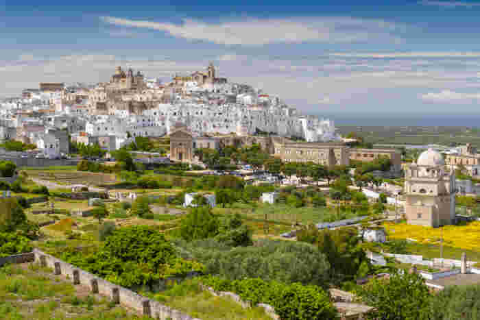 the white city Ostuni, province of Brindisi