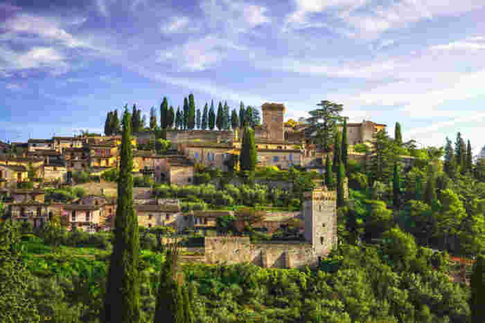 Spello medieval village. Perugia, Umbria, Italy. Umbria