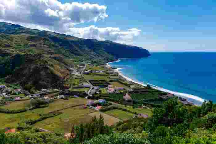 Azores,Island,-,Coastline,And,Beaches,Of,Santa,Maria Coastline and beaches of Santa Maria Island in the Azores, Portugal