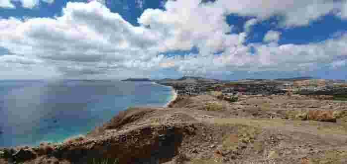 A,Panoramic,View,Of,Porto,Santo,Island,In,Madeira,,Portugal Panoramic view of Porto Santo Island near Madeira, Portugal